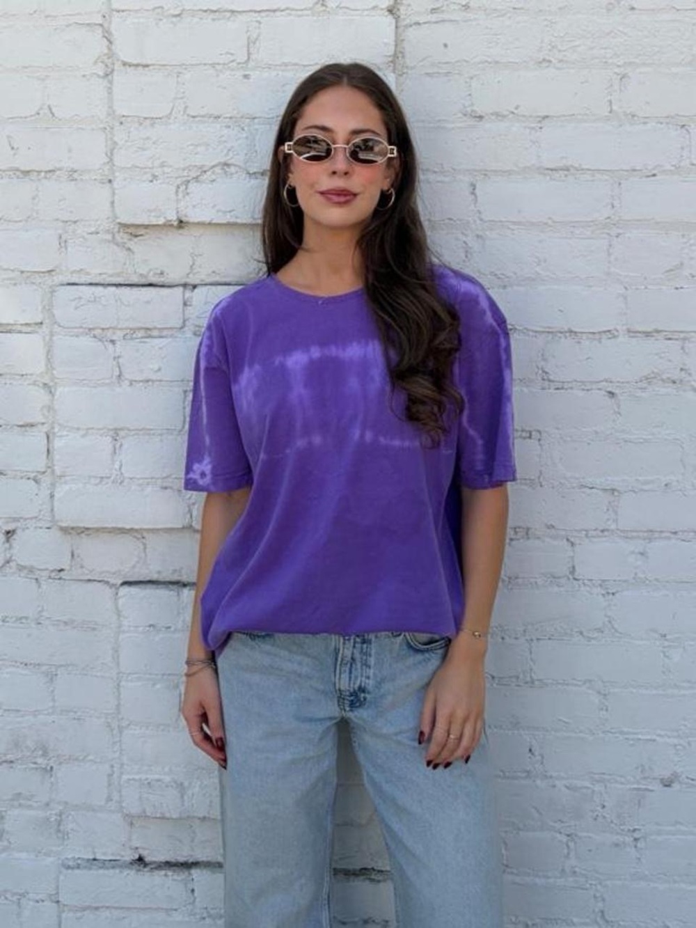 Vtg 90s oversized Purple tie-dye California Bay Company tee in XL #tiedye #calif